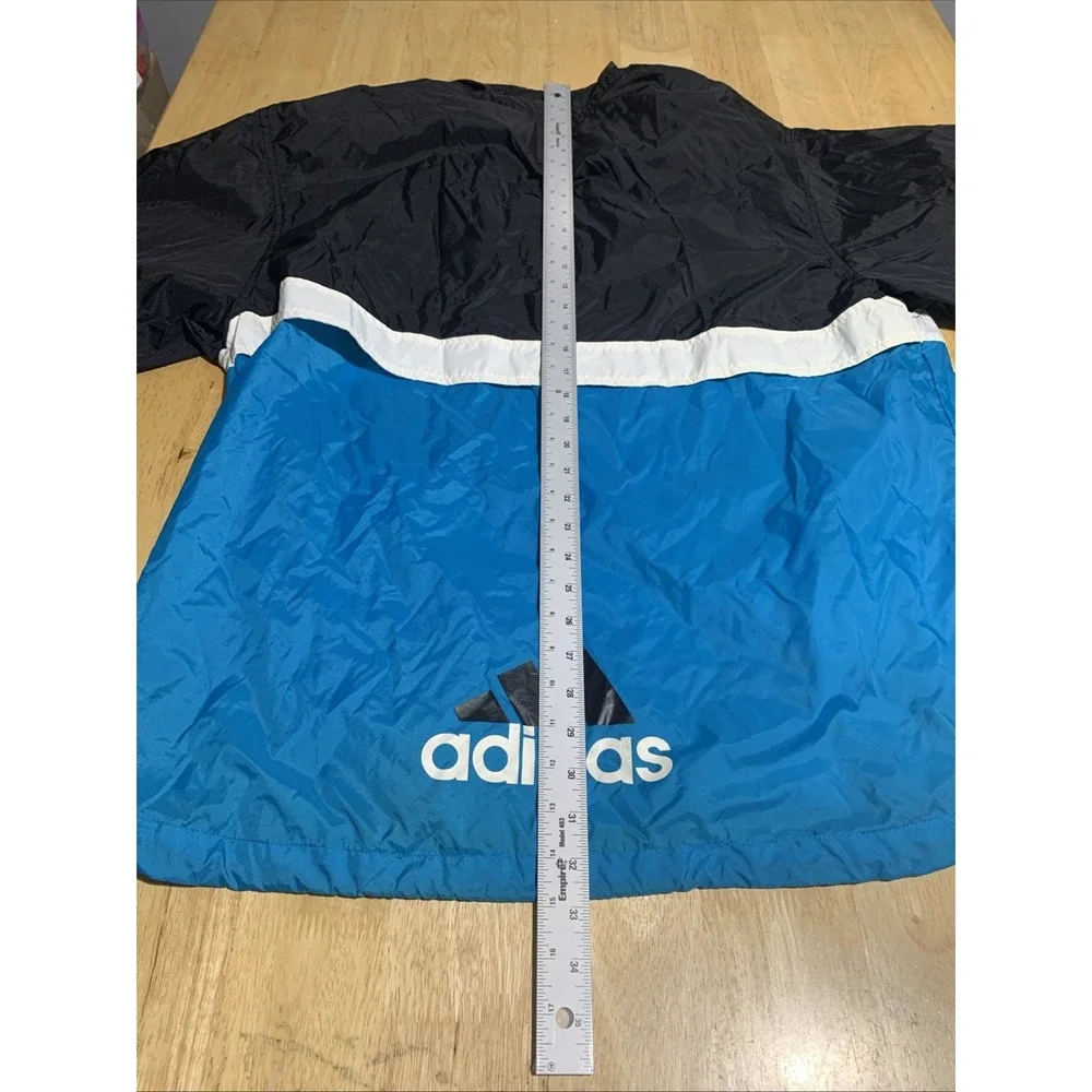 Vintage 90s Adidas 1/2 Zip Pullover‎ TRACKER HZ Jacket Windbreaker Men Large
